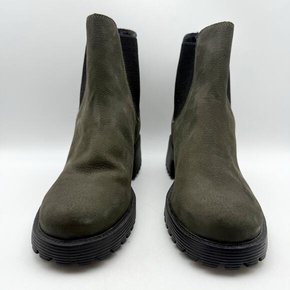 Marc Joseph New York Womens Columbia ST Ankle Booties US 6 Green Leather NWOB - Picture 6 of 13